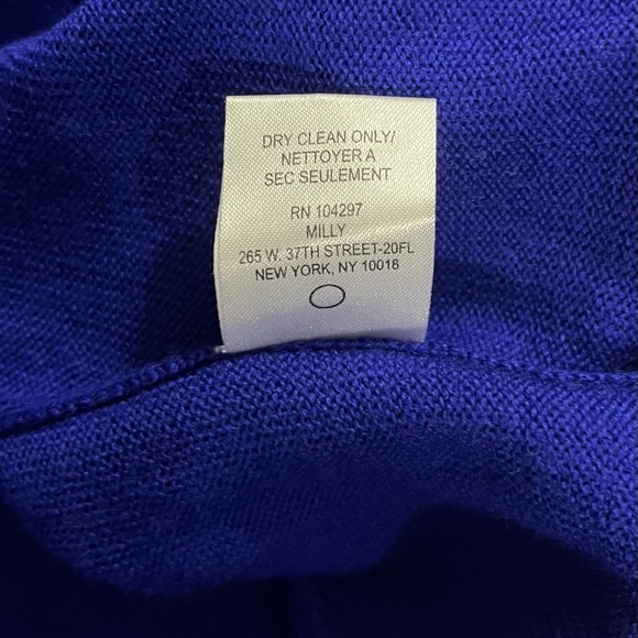 Milly New York Sandra Merino Wool Pleated Dress - Picture 7 of 9